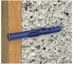 Koelner FF1-n 10x300mm süllyesztett peremű dűbel süllyesztett fejű 7x307mm horg. csavarral Torx 57676 (57676)