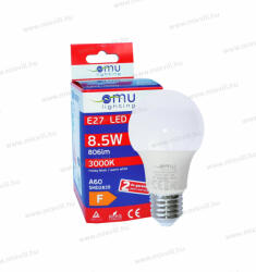 OMU Lighting LED izzó E27 A60 8, 5W 806lm 3000K meleg fehér 2 év LBE27A608.58063000 (LBE27A608.58063000)