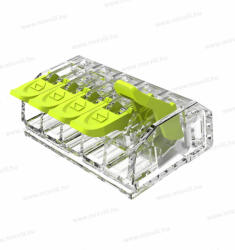 OMU system PCL5024 vezeték összekötő 5 x 0, 2-4mm2 sodrott és tömör vezetékhez push-in csatlakozó (PCL5024)