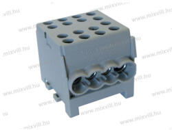 Pollmann FVKO-35/25mm2 1 polus 2x10-35mm2 be-, 6x1, 5-25mm2 leágazó, ónozott fővezetéki kapocs szürke 2080183 (2080183)