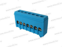 XBS NKSZ-7K szigetelt elosztókapocs 7 furatos kék színű