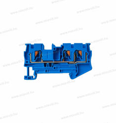 OMU System 3 vezetékes átmenő Push-in sorkapocs 0, 25-4mm2 32A kék Omu system TPI324N TWIN DIN sín (TPI324N)
