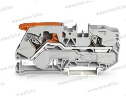 Wago 2116-1201 Topjob S Push-in Cage Clamp sorkapocs működtető karral (0, 5. . . 16mm2) 76A szürke (2116-1201)