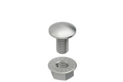 Niedax FLM 6x12F tűzihorganyzott tálcacsavar M6 DIN 603 12mm (FLM 6x12F)