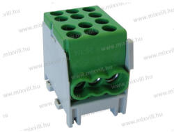Pollmann FVKO-25/16mm2 1pol. 2x1, 5-25mm2 be-, 4x1, 5-16mm2 leágazó, ónozott fővezetéki kapocs zöld 2080170 (2080170)