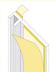  Ablakcsatlakozó műanyag profil - 5 x 9 mm - 2, 4 fm/db 34-ACS240 ablakprofil (34-ACS240)
