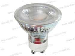 V-TAC SKU-1651 5W 230V GU10 3000K LED izzó 320 lm meleg fehér plastic ház 38° (1651)