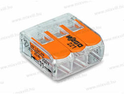 Wago Csatos WAGO vezetékösszekötő 221-413 3x0, 2-4mm2 hajlékony és tömör vezetékhez (221-413)
