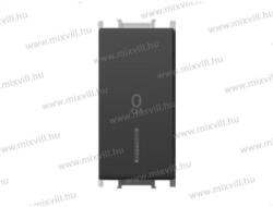TEM N-101-es egypólusú jelzőfényes kapcsoló lámpa fekete 250V 1M SB SM11SBIN02(15245)