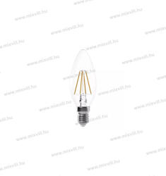 EMOS Led izzó E14 gyertya filament 4W 465lm 2700K 360° világítási szög Z74210 3év garancia