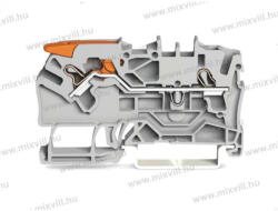 Wago 2102-1201 Topjob S Push-in Cage Clamp sorkapocs működtető karral (0, 25. . . 4mm2) 24A szürke (2102-1201)