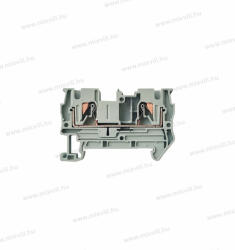 OMU System 2 vezetékes átmenő Push-in sorkapocs 0, 25-4mm2 32A szürke Omu system TPI224L DIN sín (TPI224L)