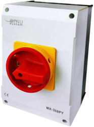 OMU system MX-380PY 3 Pólusú 80A IP65 Tokozott tűzvédelmi kapcsoló (MX-380PY)