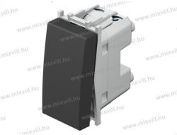 TEM 101-es egypólusú kapcsoló fekete 16A 250V 1M SM10SB(15239)