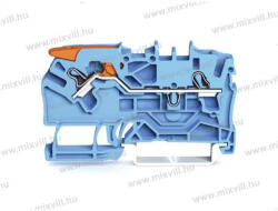 Wago 2102-1204 Topjob S Push-in Cage Clamp sorkapocs működtető karral (0, 25. . . 4mm2) 24A kék (2102-1204)