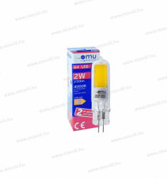 OMU Lighting LB LED izzó G4 2W 230lm 4000K természetes fehér 2 év garancia LBG42.02304000 (LBG42.02304000)