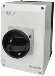 OMU system OMU MX-4100P 4 pólusú 100A tokozott ipari ki-be kapcsoló 4x100A IP65 forgócsapos lakatolható (MX-4100P)