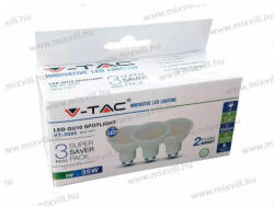 V-TAC SKU-7271 5W GU10 SMD LED 400 lm 6400K hideg fehér 230V 3db/csomag (7271)