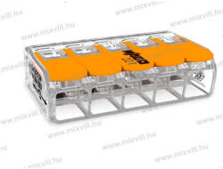Wago Csatos WAGO vezetékösszekötő 221-615 5x0, 5-6mm2 Hajlékony és tömör vezetékhez (221-615)