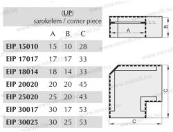  EIP UP 17017 sarokelem 17x17