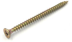 Koelner 2, 5x16mm faforgácslap csavar PZ süllyesztett fejű sárga horganyzot tövigmenetesUC-2516 50006 (50006)