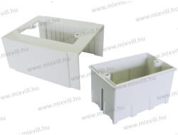 Elettrocanali KIT 100B 3 modulos szerelvénydoboz kábelcsatornába fedéllel CP10060 Modul kapcsolókhoz (EC KIT 100B)