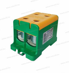 OMU system 1 pólusú zöld-sárga fővezetéki sorkapocs csatlakozókapocs 4x35-150mm2 CU 320A AL 290A TUK435150 (TUK435150PE)