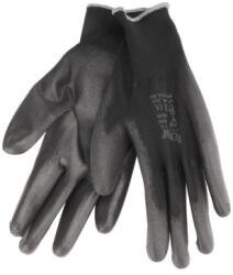 Extol 8856636 Kötött kesztyű fekete poliészter, méret: 9 L poliuretánba mártott tenyér ujjhegy (8856636)