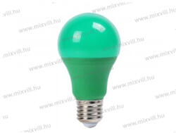 V-TAC SKU-7343 színes zöld LED izzó lámpa E27 gömb A60 9W 806lm 200° világítási szög (7343)