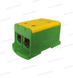 Pollmann UKM 4x35-240mm2 1 pólus zöld-sárga csatlakozó sorkapocs CU: 425A, AL: 380A 2090215 (2090215)