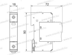 Raycap Safetec C 40/275 1+0 pólus In=20kA/P túlfeszültség levezető T2 C osztály 516.855 (516.855)