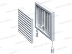 Vents MV 101VRs Szellőzőrács 100mm kézi zsaluval, szúnyoghálóval (MV 101VRs)