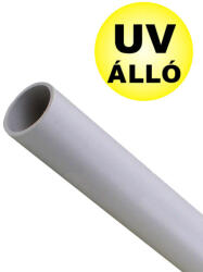 Elettrocanali EC TG1540 40-es merevfalú védőcső 3m PVC 750N UV álló önkioltó 960°C RAL7035 15m/
