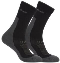 Icebreaker Merino Hike+ Light Crew Men - 2 pack Șosete BLACK/OBSIDIAN L