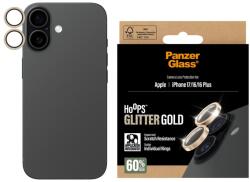 Panzer Протектор за камера PanzerGlass Hoops за iPhone 17/iPhone 16/16 Plus, Glitter Gold