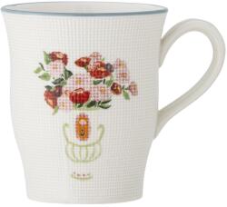 Bloomingville Virág Mintás Kék Kerámia Bögre Szett