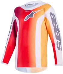 Alpinestars Tricou motocross Alpinestars Fluid Portl copii roșu-portocaliu-gri deschis (AIM173-0085)