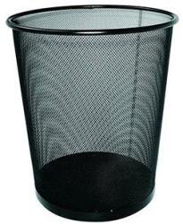  Papírkosár fémhálós fekete 12L - tonerpiac