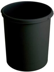 HAN Papírkosár műanyag tömörfalú HAN KLASSIK fekete 30L (1834-13) - tonerpiac