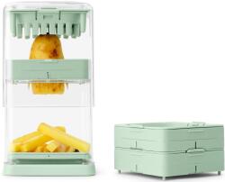 Brabantia Tasty+ Prepping zöldség, gyümölcs kézi szeletelő, 3 vágási méret, jáde zöld - 145421