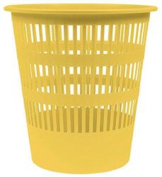 DONAU Papírkosár műanyag DONAU Life 12L pasztell sárga (UD307-11) - tonerpiac