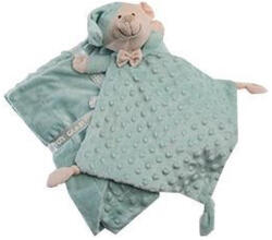 Gamberritos takaró - plüss buborékos anyagú 80x110cm plüss szundikendővel maci zöld 10339 - babycenter-online