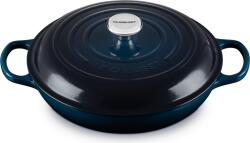 Le Creuset Oală Gourmet Signature joasă, 30 cm, albastru marin (21180301294475)