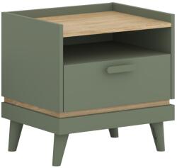  Éjjeliszekrény Fertalu 102 (Zöld + Tölgy)