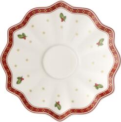 Villeroy & Boch Farfurioară pentru ceașcă pentru ceai sau cafea Toy's Delight albă cu volane (14-8585-1313)