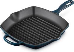 Le Creuset Tigaie grill Signature pătrată, 26 cm, albastru marin (20183261290422)