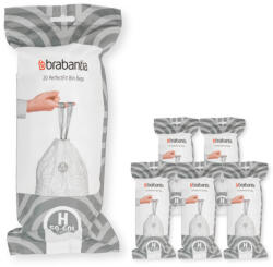 Brabantia Saci pentru gunoi H PERFECTFIT 50-60 l, 120 buc, Brabantia (BRAB138782)