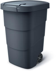 Prosperplast Wheeler 95 l szemetes - antracit színű, fekete fedéllel (611436)