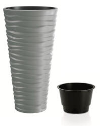 Prosperplast SAND SLIM virágcserép szürke 29, 6 cm (DPSA300-405U) - platinashop