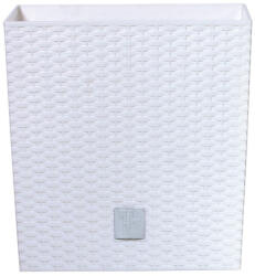 Prosperplast Rato Low virágcserép fehér, 17 x 17 x 17 cm (611438)